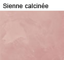 stuc, teinte:sienne calcinee